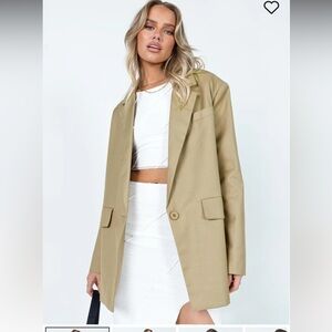 Princess Polly: Lioness Tan Blazer size Medium